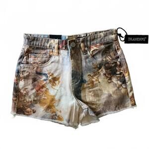 BLANKNYC Denim Shorts, 26, Blue, Women’s Photo Print Cutoff